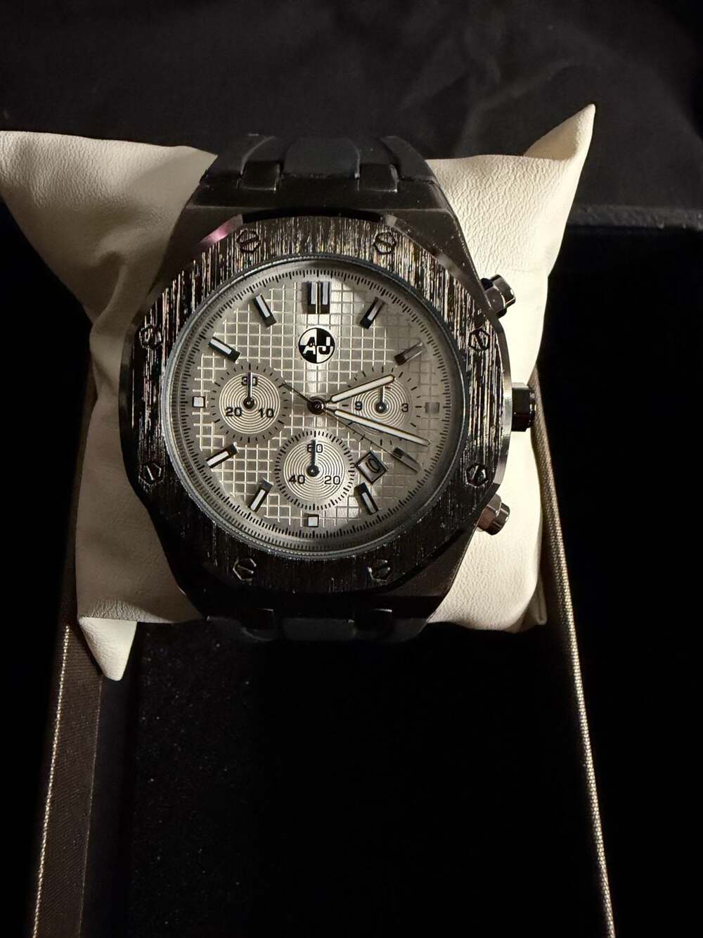 Armani Jeans AJ Chronograph Watch with Silicone Strap